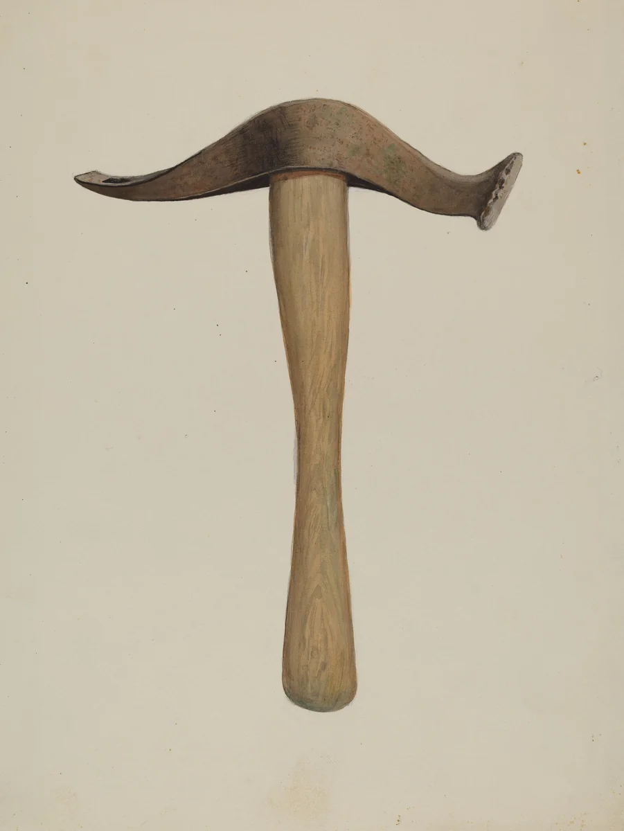 Adze by Dana Bartlett, index of american design, 1940