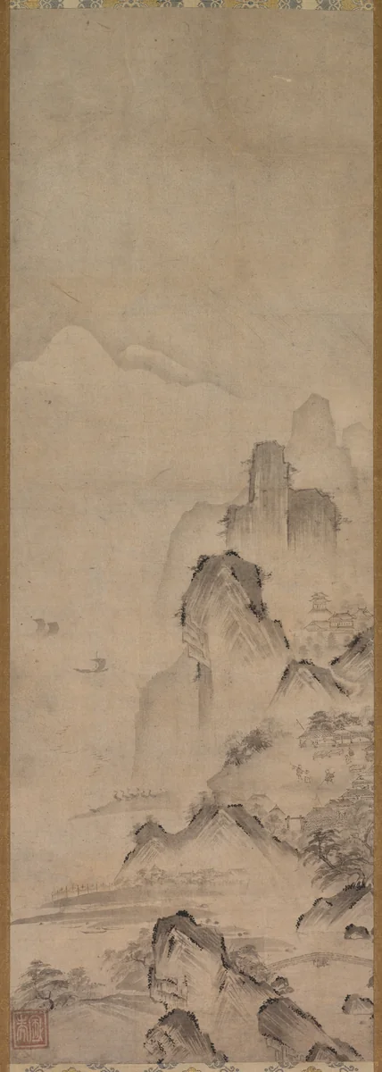 Landscape by Narihide, painting, 1500-1599