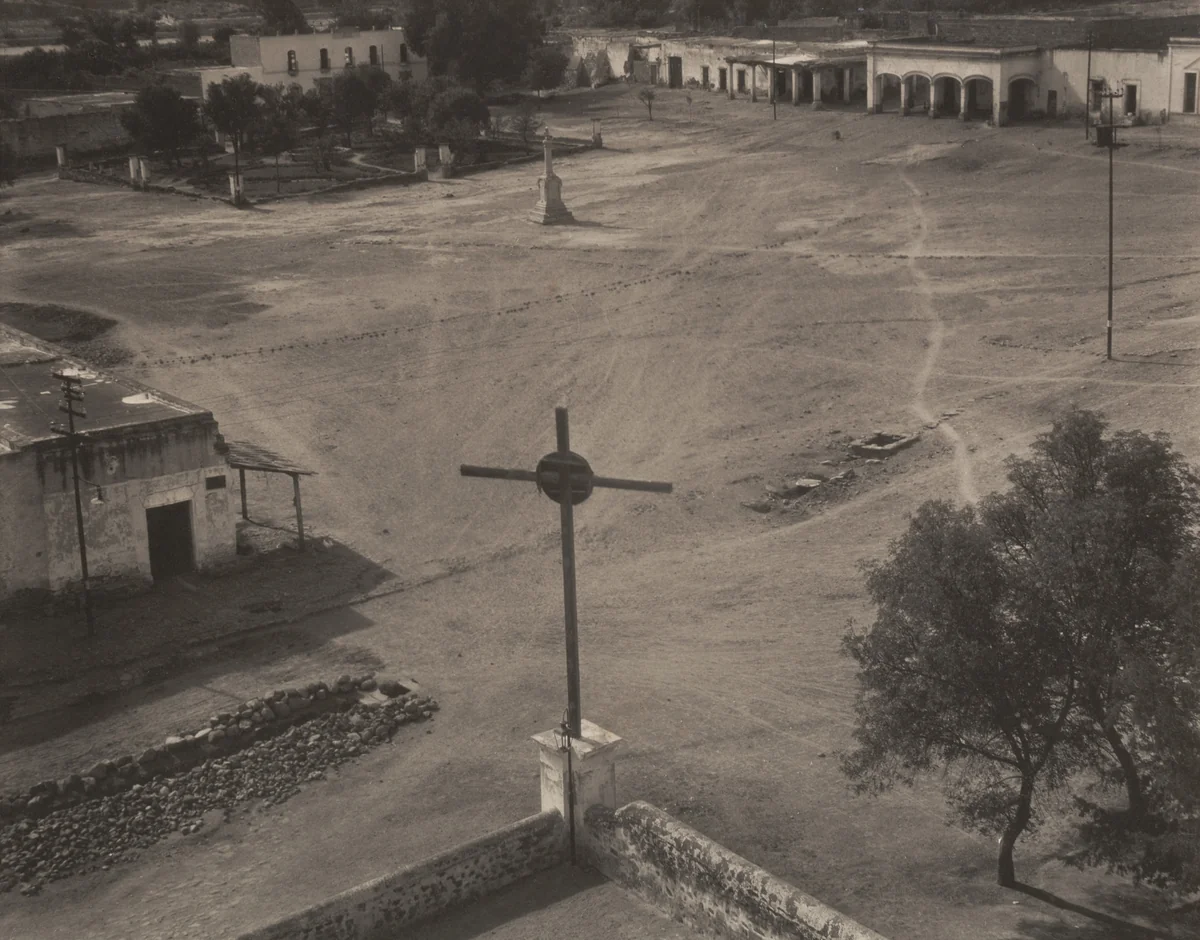 Plaza, Tepotzotlán by Edward Weston, photograph, 1924