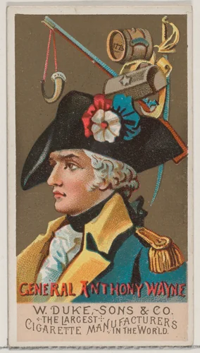 General Anthony Wayne, from the series Great Americans (N76) for Duke brand cigarettes by W. Duke, Sons & Co., print, 1888