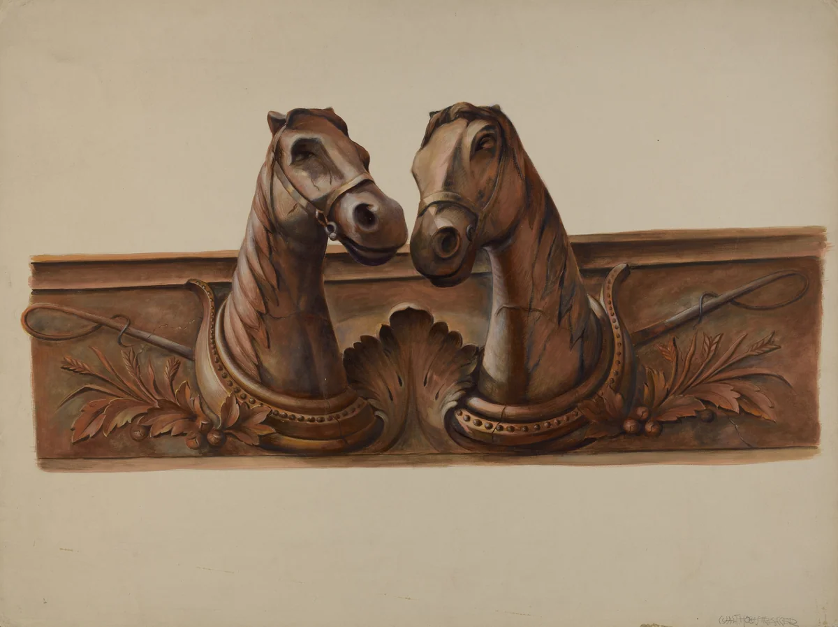 Barn Decoration by Walter Hochstrasser, index of american design, 1938