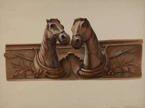 Barn Decoration by Walter Hochstrasser, index of american design, 1938