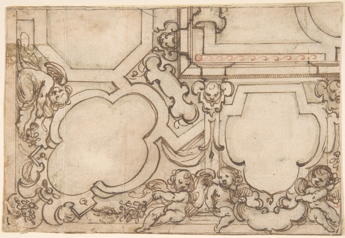 Decorative Design by anonymous, drawing, 1600-1700