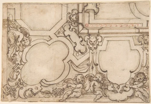 Decorative Design by anonymous, drawing, 1600-1700