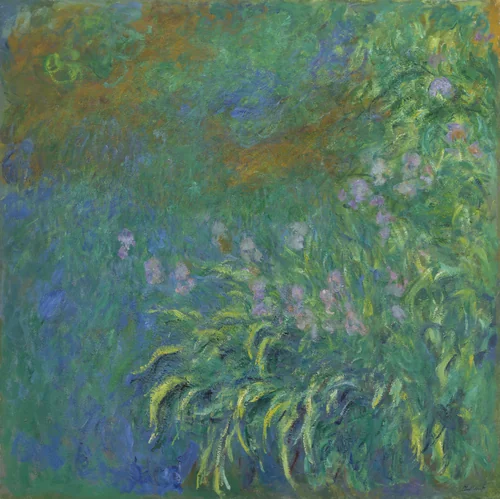 Irises by Claude Monet, painting, 1914-1917