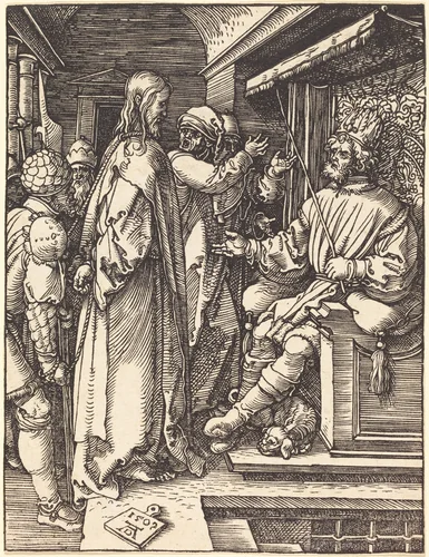 Christ before Herod by Albrecht Dürer, print, 1509
