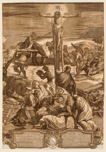 Crucifixion by John Baptist Jackson, print, 1741