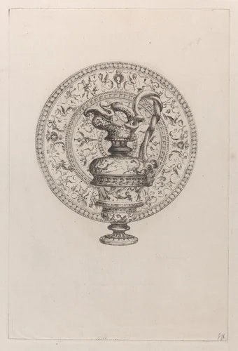 Ewer and Basin by Jules Ferdinand Jacquemart, print, 1862
