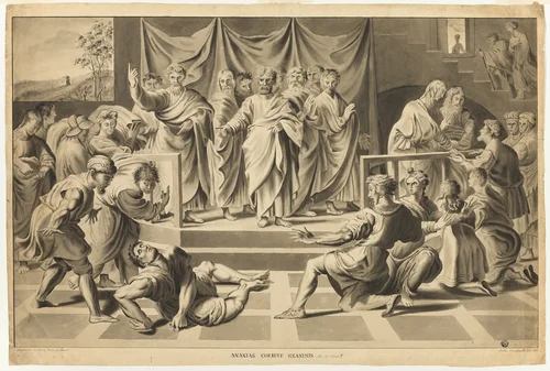 Death of Ananias by John Constable
Raffaello Sanzio, drawing, 1795
