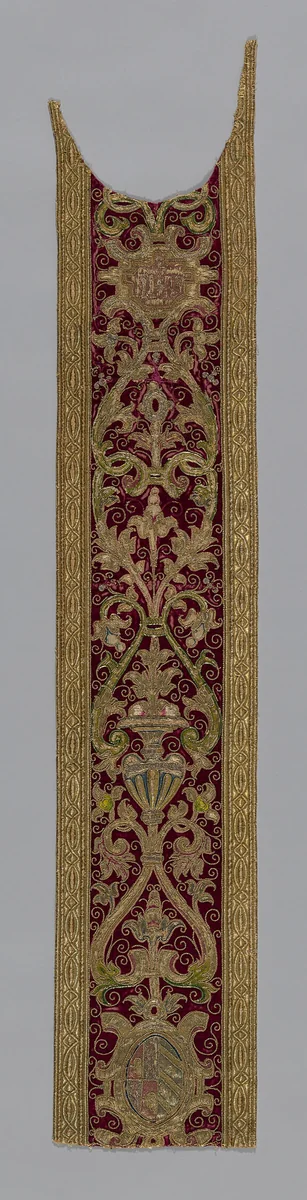 Orphrey Band by Spain, textile, 1601-1700