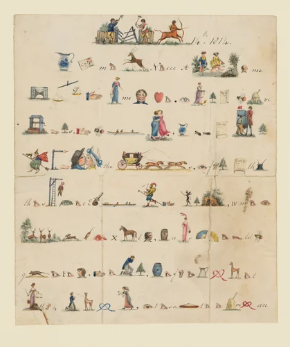 Rebus Valentine Letter by anonymous, other, 1809-1819