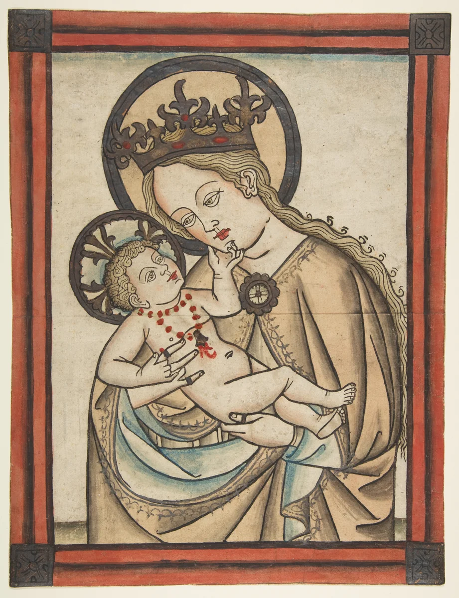 Madonna and Child by anonymous, print, 1455-1475
