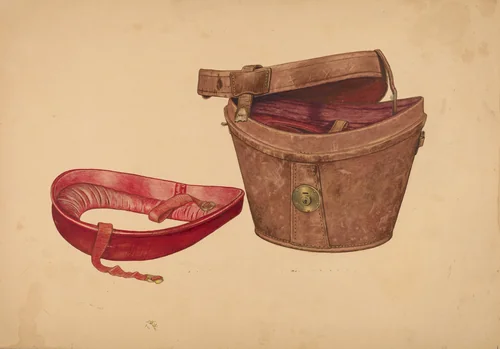 Man's Hat Box by Lelah Nelson, index of american design, 1940