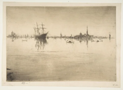 Nocturne by James McNeill Whistler, print, 1879-1880