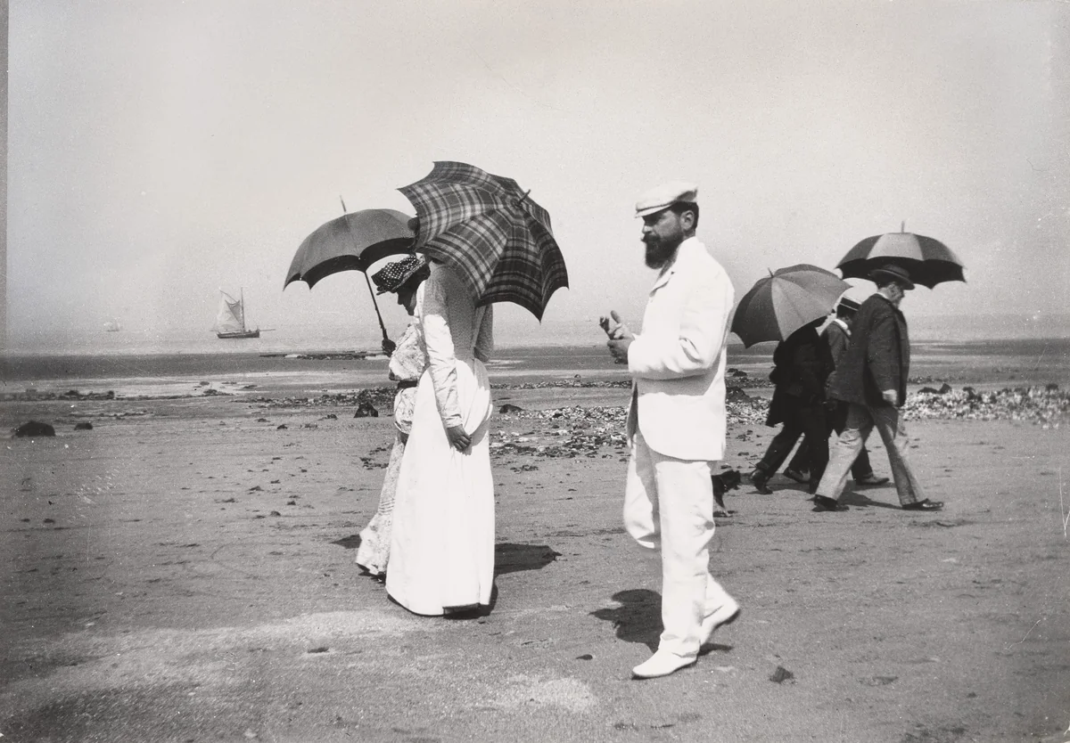 The Beach at Villerville by Jacques-Henri Lartigue, photograph, 1908