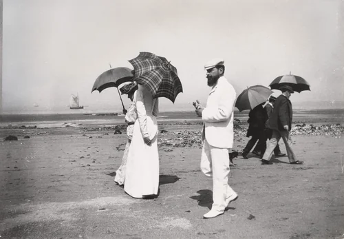 The Beach at Villerville by Jacques-Henri Lartigue, photograph, 1908