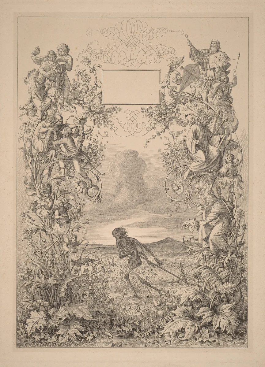 Heute Roth, Morgen Tod (Today Red, Tomorrow Dead) by Eugen Napoleon Neureuther, print, 1839