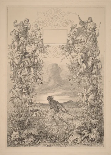 Heute Roth, Morgen Tod (Today Red, Tomorrow Dead) by Eugen Napoleon Neureuther, print, 1839