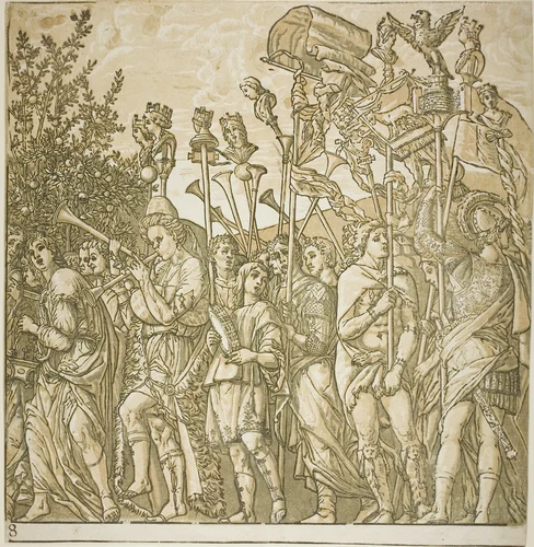 Triumph of Caesar by Andrea Andreani, print, 1599