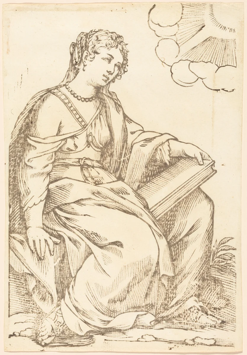 Sibylla Persica by Paul Maupin, Jacques Stella, print, 1620-1630