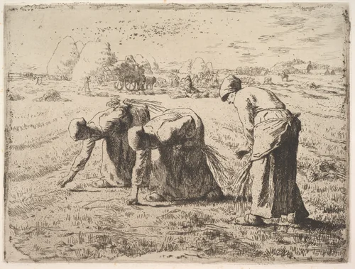 The Gleaners by Jean-François Millet, print, 1850-1861