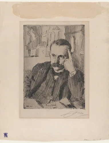 Paul Henri Benjamin d'Estournelles de Constant by Anders Zorn, print, 1906