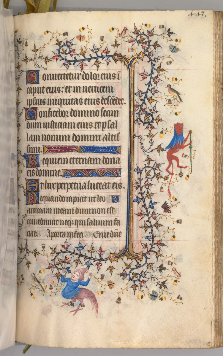 Hours of Charles the Noble, King of Navarre (1361-1425): fol. 216r, Text by Master of the Brussels Initials and Associates, book, 1400-1410