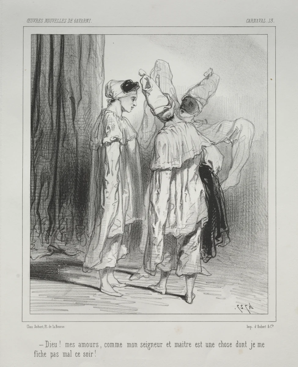 Carnaval by Paul Gavarni, print, 1824-1847