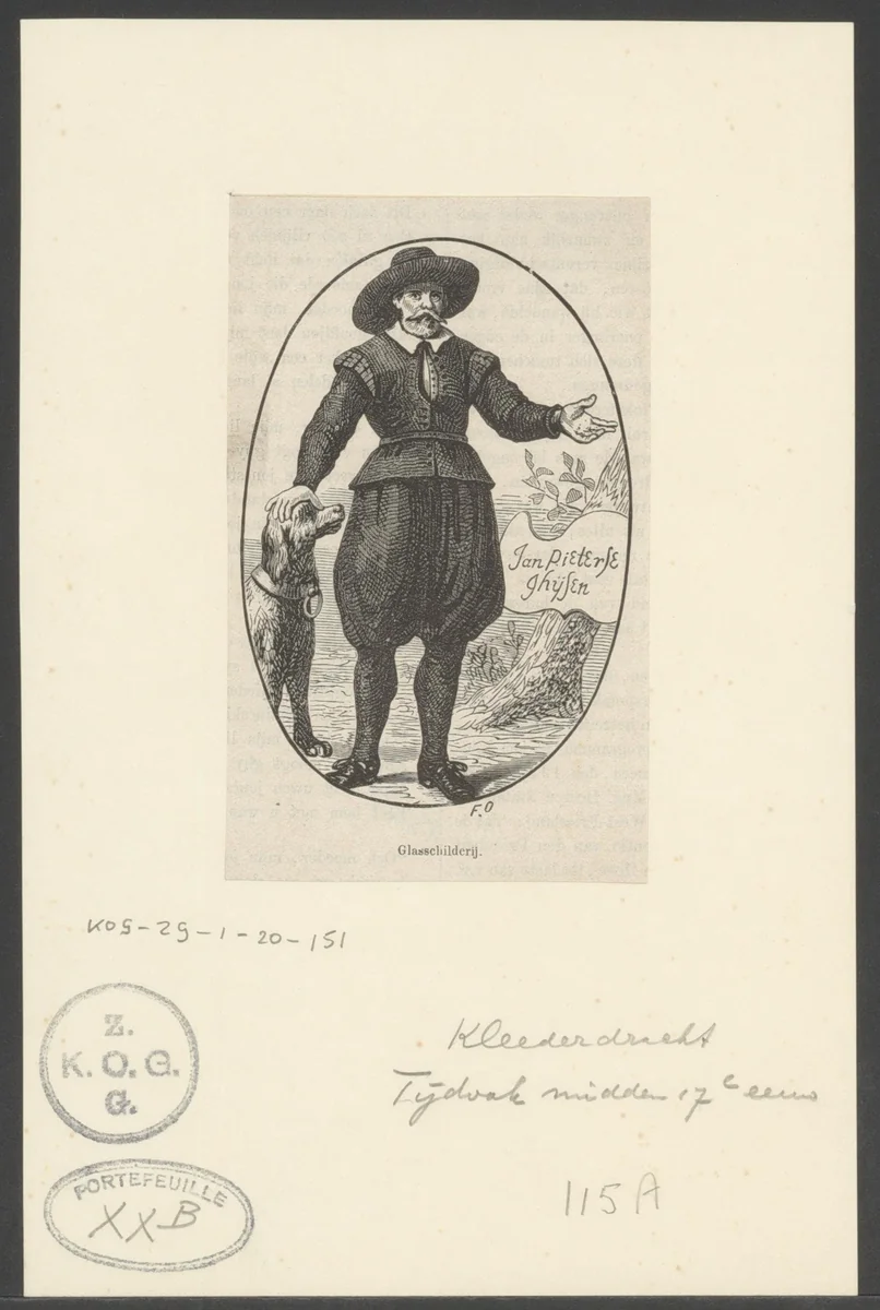 Jan Pieterse Ghijsen by Frits Orloff, print, 1869
