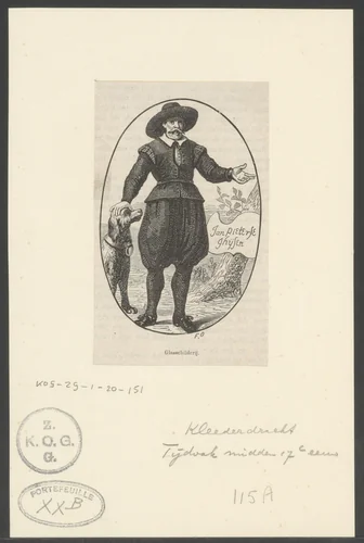 Jan Pieterse Ghijsen by Frits Orloff, print, 1869