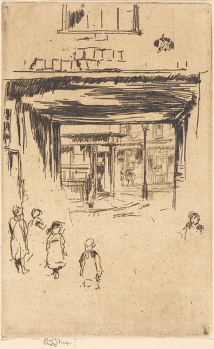 Drury Lane by James McNeill Whistler, print, 1880-1881