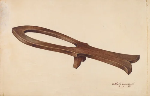 Bootjack by Walter G. Capuozzo, index of american design, 1938