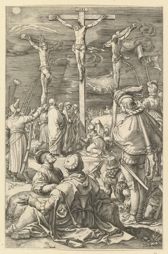 Christ on the Cross, from "The Passion of Christ" by anonymous, print, 1598-1617
