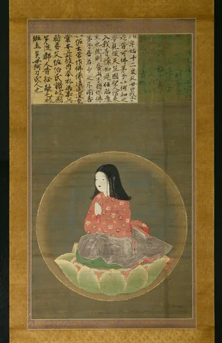Kobo Daishi (Kukai) as a Boy (Chigo Daishi) by Artist Unknown, drawing, 1400-1499