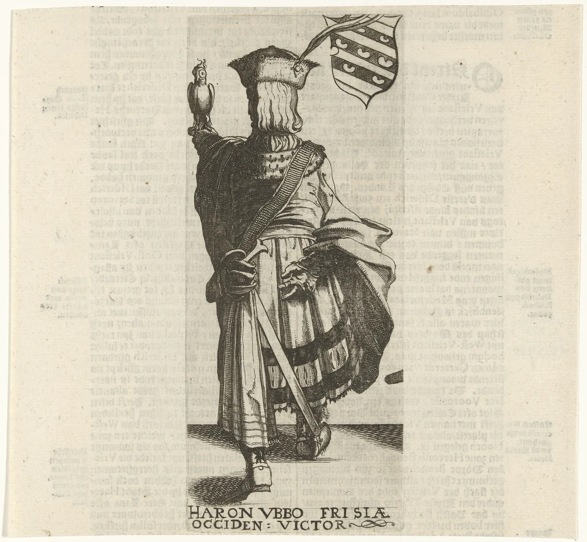 Haron Ubbo by Simon Frisius, print, 1622