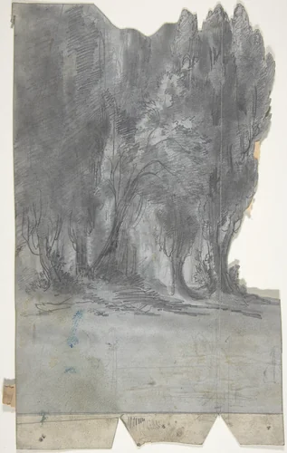 Design for a Stage Set at the Opéra, Paris by Eugène Cicéri, drawing, 1830-1890