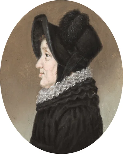 Portrait of a Lady by Johannes Anspach, pastel