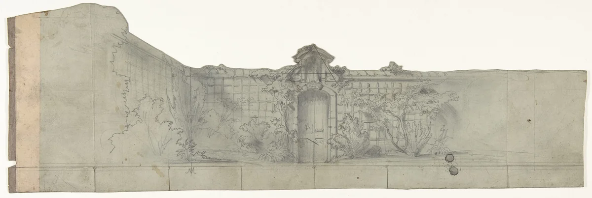 Design for a Stage Set at the Opéra, Paris by Eugène Cicéri, drawing, 1830-1890