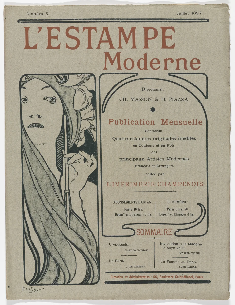L'Estampe moderne, no. 3 by Paul Balluriau, print, 1897