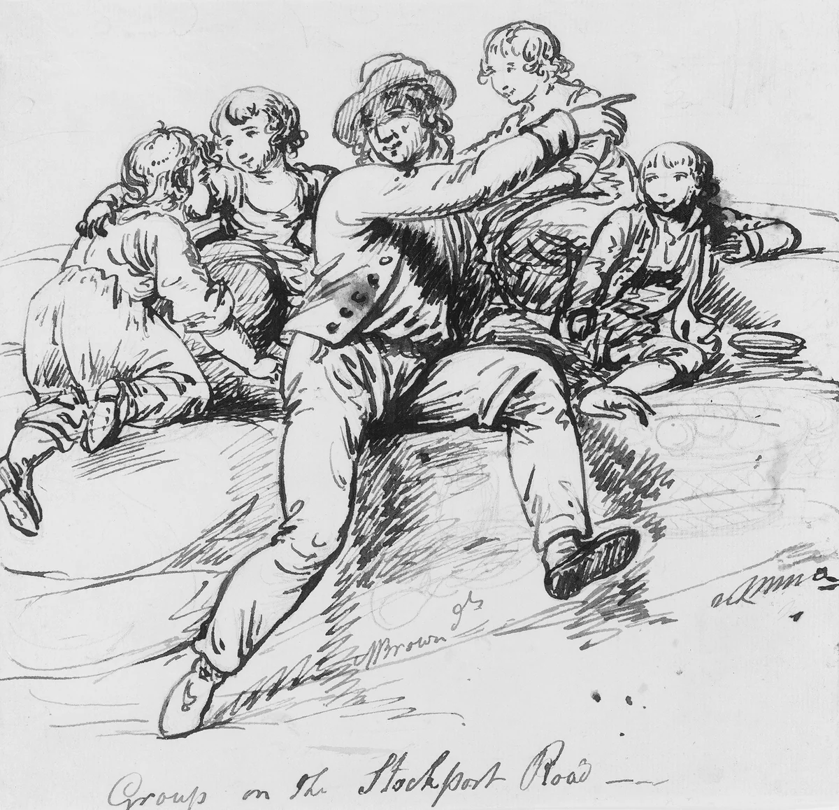 Group on the Stockport Road by Mather Brown, artwork, 1761-1831