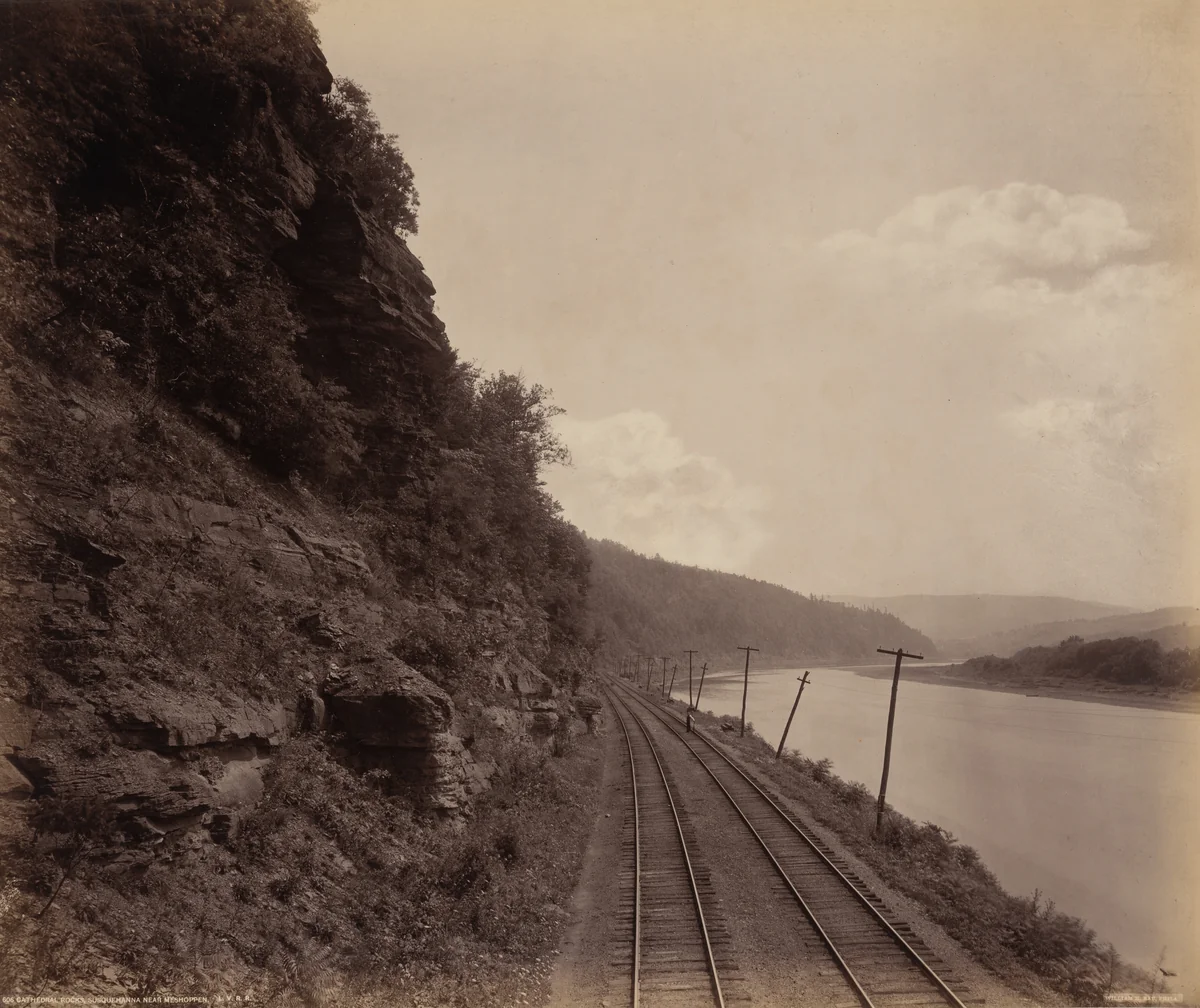 Cathedral Rocks, Susquehanna Near Meshoppen by William H. Rau, photograph, 1890-1900