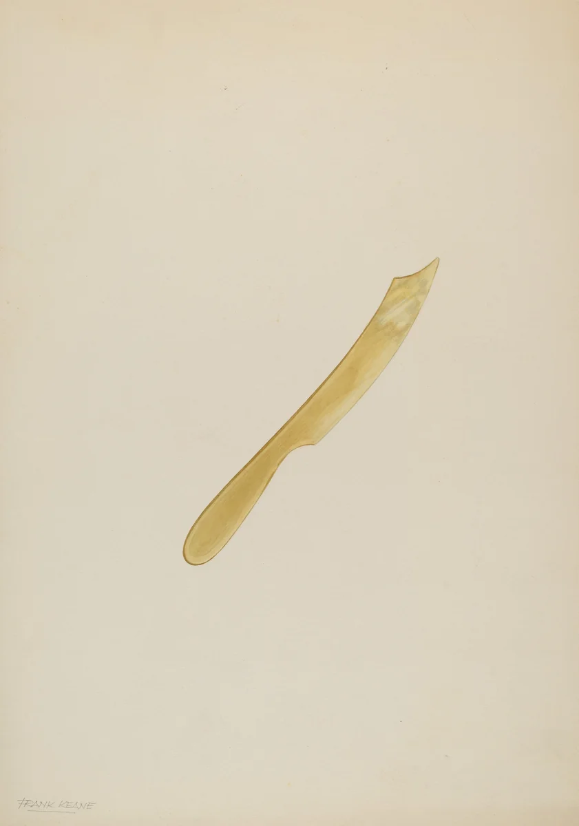 Fruit Knife by Frank M. Keane, index of american design, 1939
