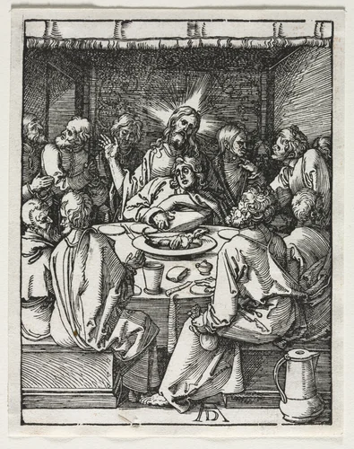 The Small Passion: The Last Supper by Albrecht Dürer, print, 1509-1510