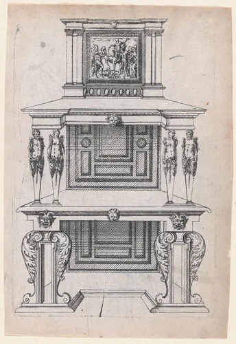 Furniture Design by Jacques Androuet du Cerceau, print, 1565-1570