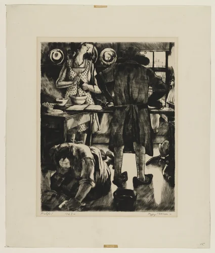 Help! by Peggy Bacon, print, 1927