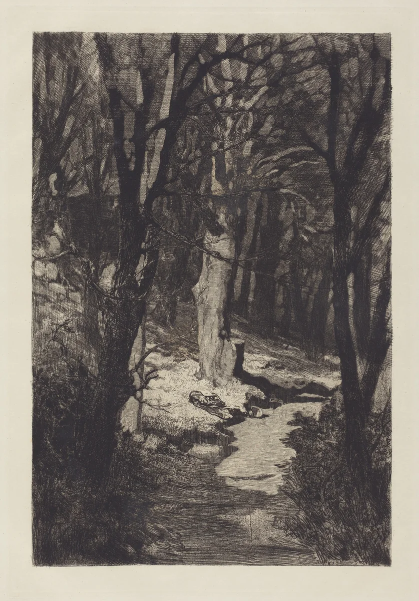 Im Walde (In the Forest) by Max Klinger, portfolio, 1883