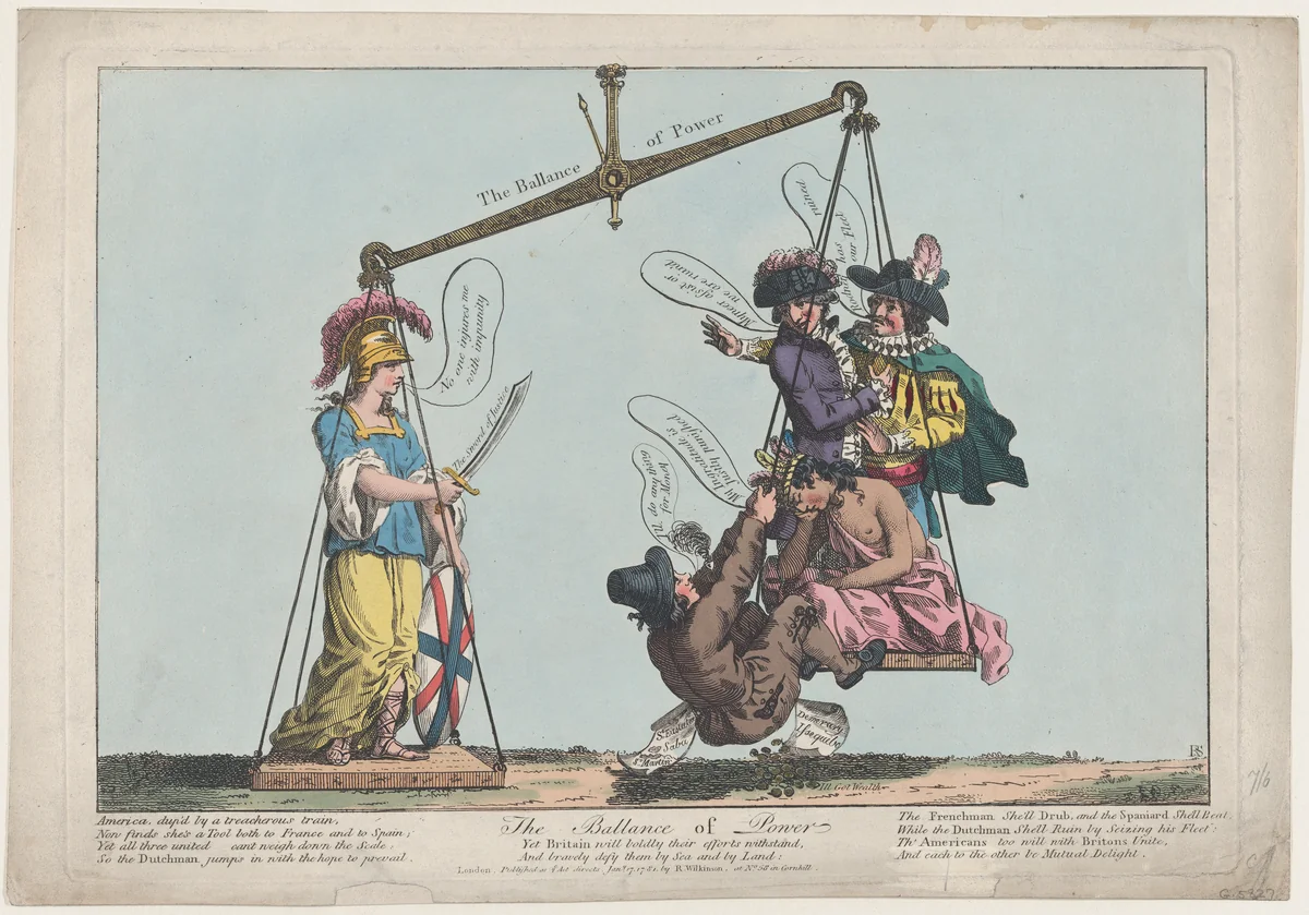 The Ballance [sic] of Power by R. S., print, 1781
