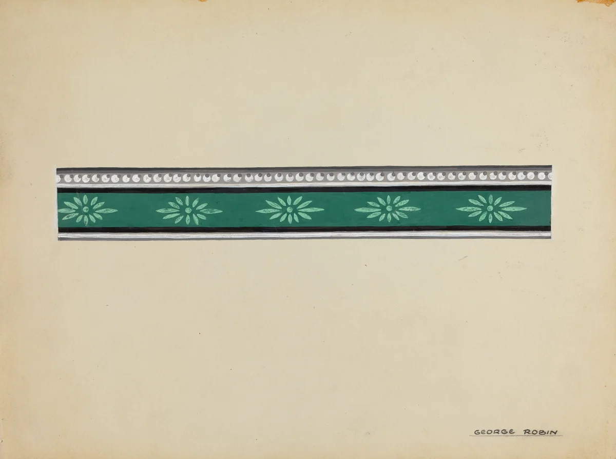 Wall Paper Border by George Robin, index of american design, 1936