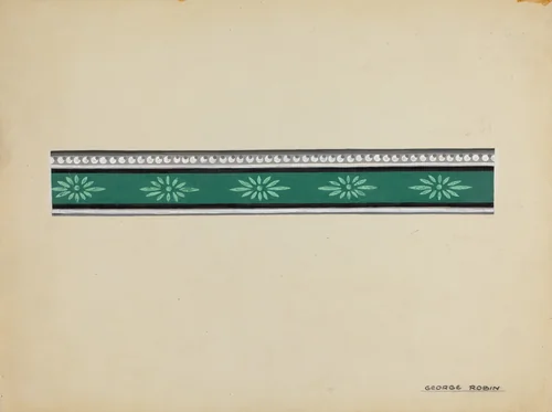 Wall Paper Border by George Robin, index of american design, 1936