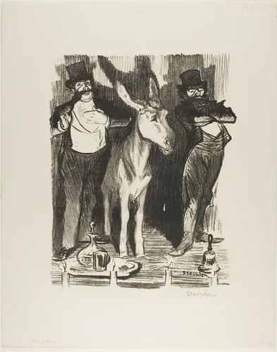 To the Electors by Théophile Alexandre Steinlen, print, 1898